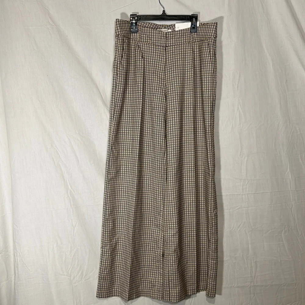NWT gold, tan, & black Cato midrise trousers size 10 - Picture 1 of 4